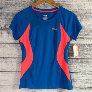 NWT-FILA-Sport Performance Short Sleeve Top